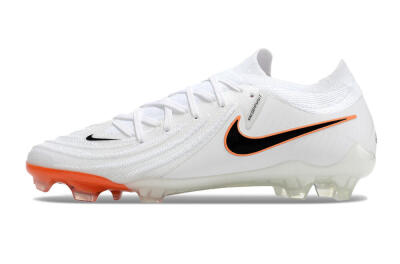 Men's Nike Phantom Luna Elite NU FG Football Boots - White/Black/Orange