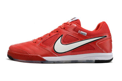 Men's Supre x Nike SB Gato IC Football Shoes - Red/White/Black