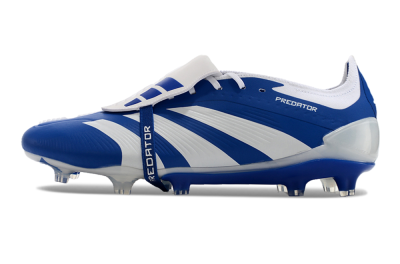 Men's Adidas Predator Elite Foldover Tongue FG Football Boots - Blue/white/Beige
