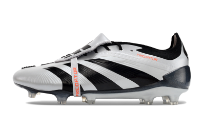 Men's Adidas Predator Elite Foldover Tongue FG Football Boots - Silver/Black/Red