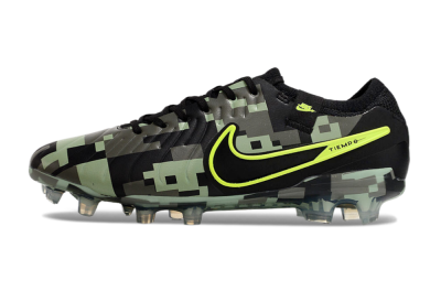 Men's Nike Tiempo Legend 10 Elite FG Football Boots - Black/Yellow/Camo