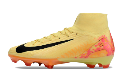 Men's Nike Air Zoom Mercurial Superfly 10 Elite FG Football Boots - Yellow/Black/Pink/Gold