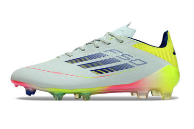 Men's Adidas F50 Elite FG Football Boots - Blue/Pink/Yellow