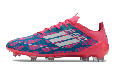 Men's Adidas F50 Elite FG Football Boots - Pink/Blue/White
