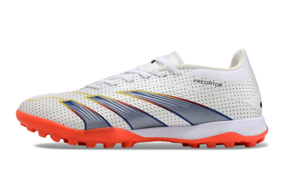 Men's Adidas Predator 24 Elite TF Football Shoes - White/Silver/Red