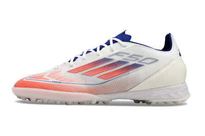 Men's Adidas F50 Pro TF Football Shoes - Blue/Red/Beige