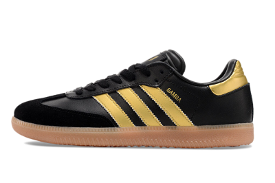 Men's Adidas Samba Messi Indoor IC Football Shoes - Black/Gold/Brown