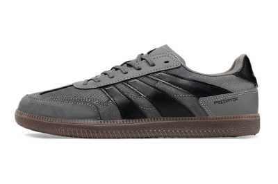 Men's Adidas Predator 24 League Low IC Football Shoes - Grey/Black/Brown