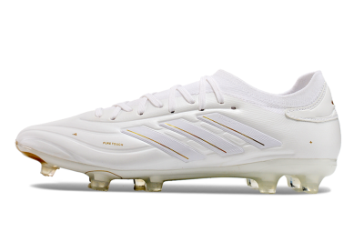 Men's Adidas Copa Pure 2 FG Football Boots - White/Gold