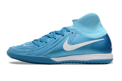 Men's Nike Phantom Luna Elite NU IC Football Shoes - Blue Fury/White