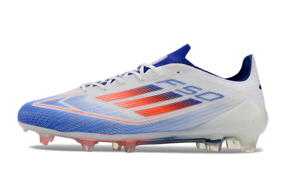 Men's Adidas F50 Adizero FG Football Boots - White/Blue/Pink
