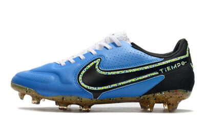 Men's Nike Tiempo Legend 9 Elite FG Football Boots - Blue/Yellow/Black