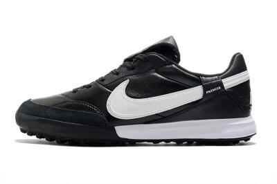 Men's Nike The Premier 3 TF Football Shoes - Black/White