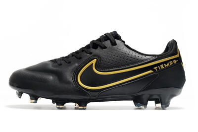 Men's Nike Tiempo Legend 9 Elite FG Football Boots - Black/Yellow