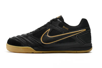 Men's Supreme x Nike SB Gato IC Football Shoes - Black/Brown