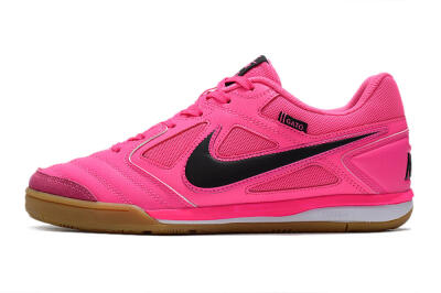 Men's Supreme x Nike SB Gato IC Football Shoes - Pink/Black/White