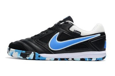 Men's Supreme x Nike SB Gato IC Football Shoes - Black/Blue/White