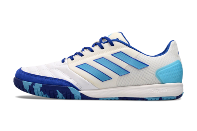 Men's Adidas Top Sala Competition IC Football Shoes - White/Blue/Beige