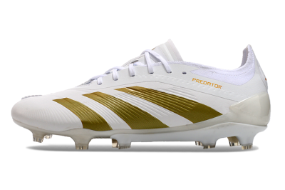 Men's Adidas Predator Elite 24 FG Football Boots - Beige/White/Gold