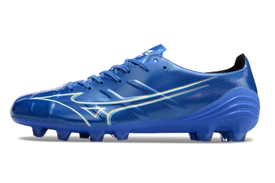 Men's Mizuno Monarcida Alpha FG Football Boots - Blue/White/Yellow