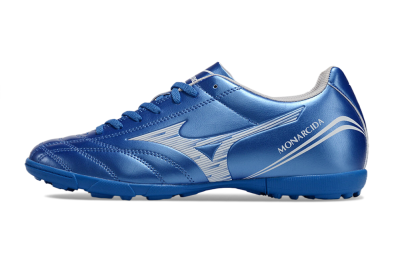Men's Mizuno Monarcida Neo TF Football Shoes - Blue/White