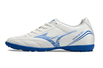 Men's Mizuno Monarcida Neo TF Football Shoes - White/Blue