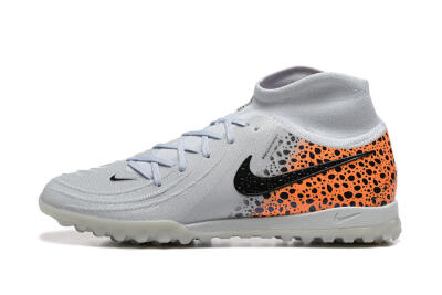 Men's Nike Phantom Luna Elite TF Football Shoes - Grey/Black/Leopard