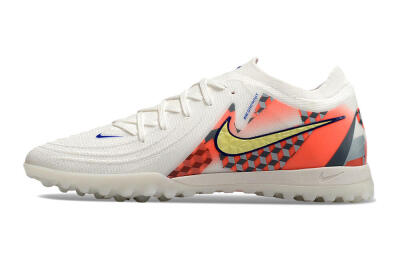 Men's Nike Phantom GX 2 Elite TF Football Shoes - White/Yellow/Pink