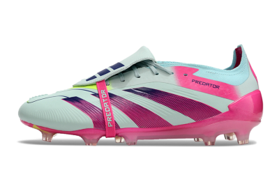 Men's Adidas Predator Elite Foldover Tongue FG Football Boots - Blue/Purple/Pink