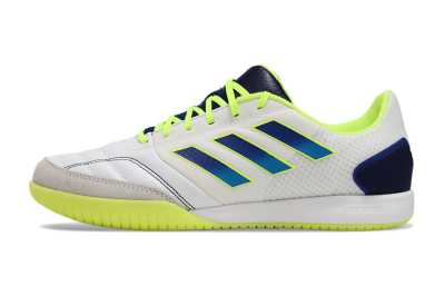 Men's Adidas Top Sala Competition IC Football Shoes - White/Blue/Yellow