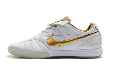 Men's Nike Tiempo Legend 7 Elite R10 IC Football Shoes - White/Gold