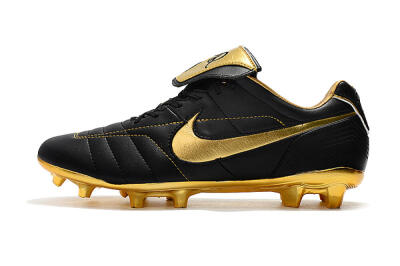 Men's Nike Tiempo Legend 7 Elite R10 FG Football Boots - Black/Gold