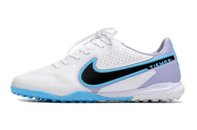 Men's Nike React Tiempo Legend 9 Pro TF Football Shoes - White/Blue/Purple