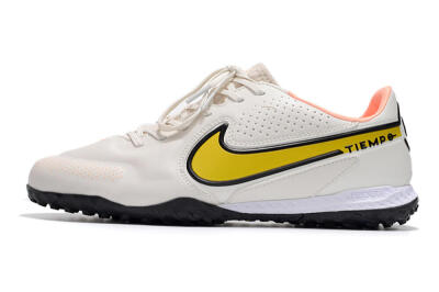Men's Nike React Tiempo Legend 9 Pro TF Football Shoes - White/Yellow/Black