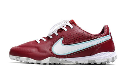 Men's Nike React Tiempo Legend 9 Pro TF Football Shoes - Red/White/Jade
