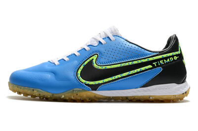 Men's Nike React Tiempo Legend 9 Pro TF Football Shoes - Blue/Black/Yellow