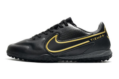 Men's Nike React Tiempo Legend 9 Pro TF Football Shoes - Black/Gold/White