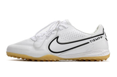 Men's Nike React Tiempo Legend 9 Pro TF Football Shoes - White/Black/Brown