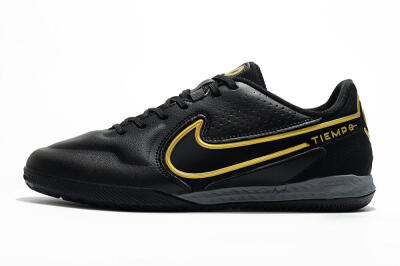 Men's Nike React Tiempo Legend 9 Pro IC Football Shoes - Black/Gold/White