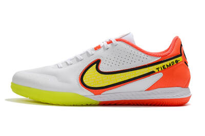 Men's Nike React Tiempo Legend 9 Pro IC Football Shoes - White/Yellow/Red