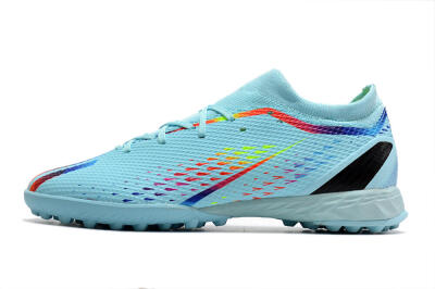 Men's Adidas X Speedportal.3 TF Football Shoes - Jade/Red/Yellow/Blue