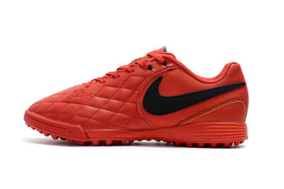 Men's Nike Tiempox Finale 10R TF Football Shoes - Red/Black