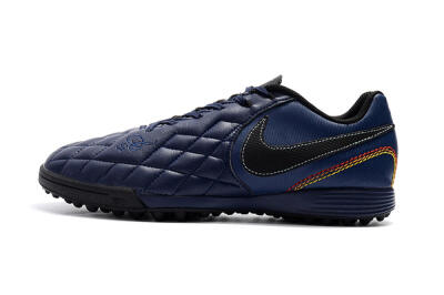 Men's Nike Tiempox Finale 10R TF Football Shoes - Blue/Black/Red