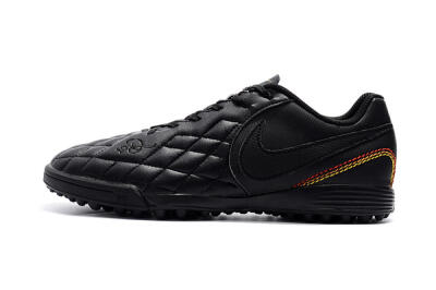 Men's Nike Tiempox Finale 10R TF Football Shoes - Black/Red/Yellow