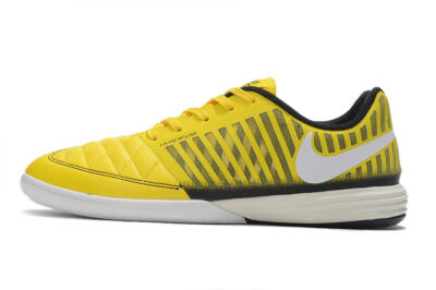 Men's Nike Lunar Gato 2 IC Football Shoes - Yellow/Black/White