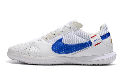 Men's Nike Street Gato IC Football Shoes - White/Red/Blue