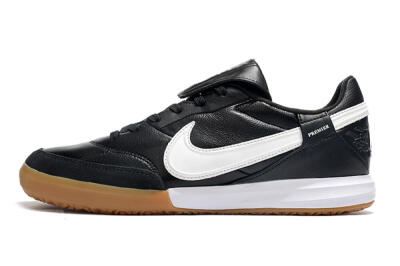 Men's Nike The Premier 3 IC Football Shoes - Black/White/Brown