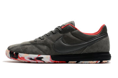 Men's Nike Premier 2 Sala IC Football Shoes - Grey/White/Red