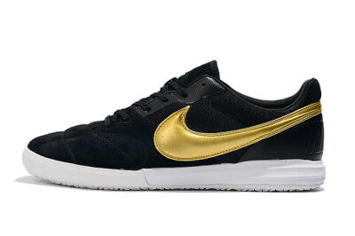 Men's Nike Premier 2 Sala IC Football Shoes - Black/Gold/White