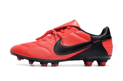 Men's Nike The Premier 3 FG Football Boots - Red/Black